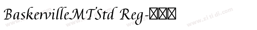 BaskervilleMTStd Reg字体转换